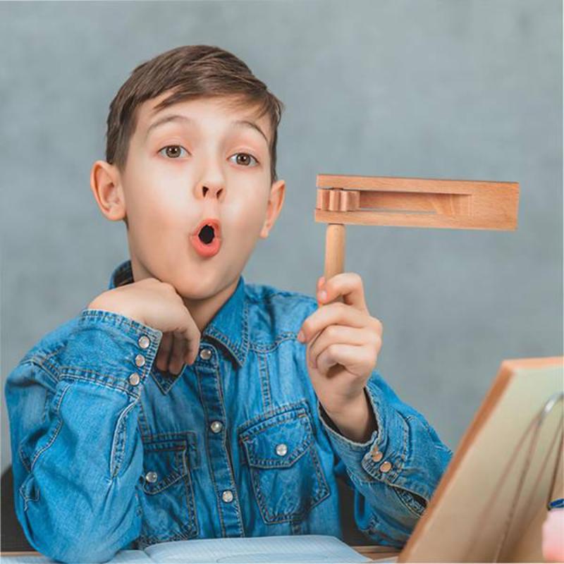 Musical Instrument Family - Handgehaltener Holzrasselgeräuschmacher, Musikinstrument für Kinder, langlebiges