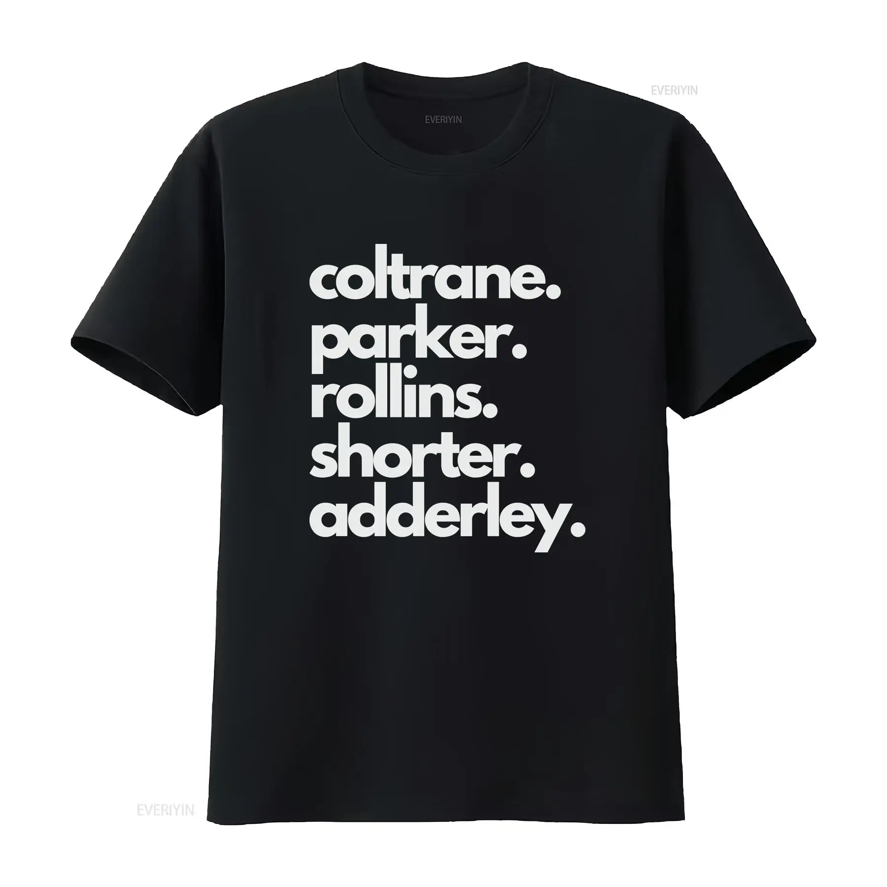 Musical Instrument And Names - Jazz Saxophon Legend Names T-Shirt mit