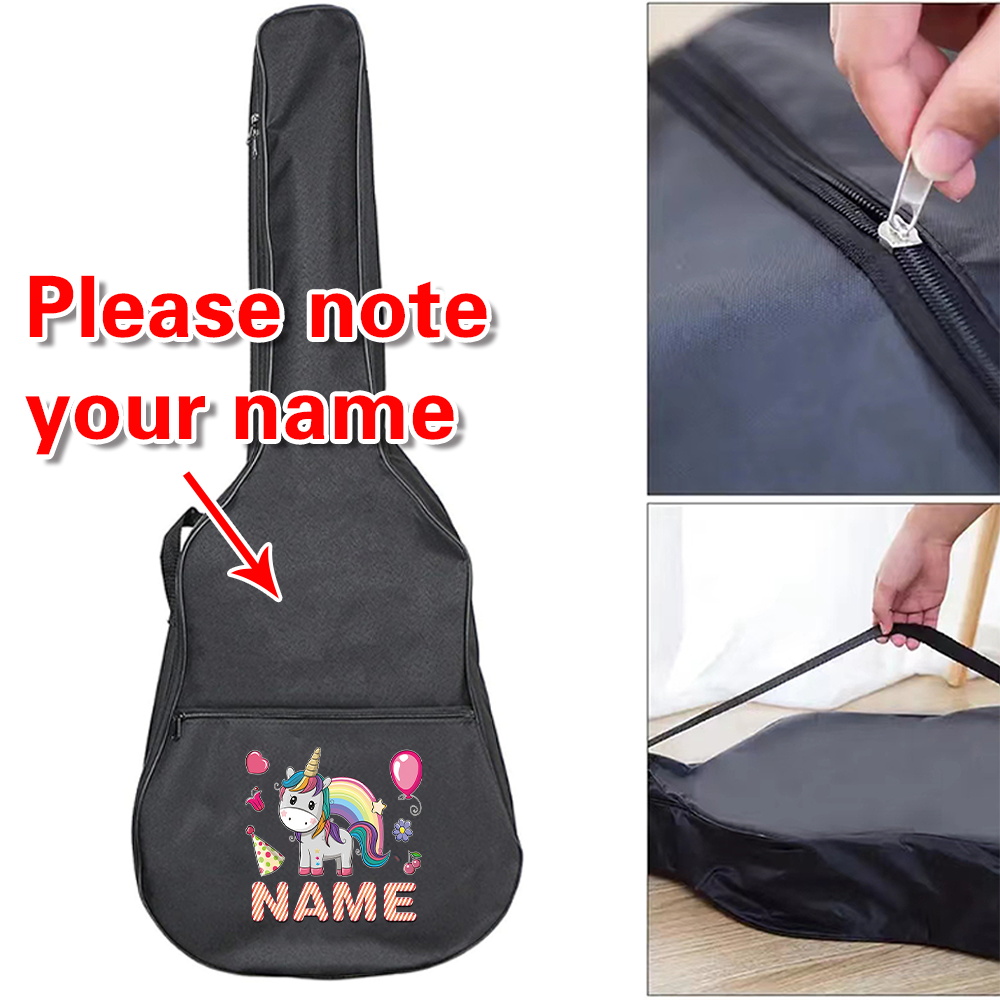 Musical Instrument And Names - Angepasst Name Gitarre Tasche 36-41 zoll