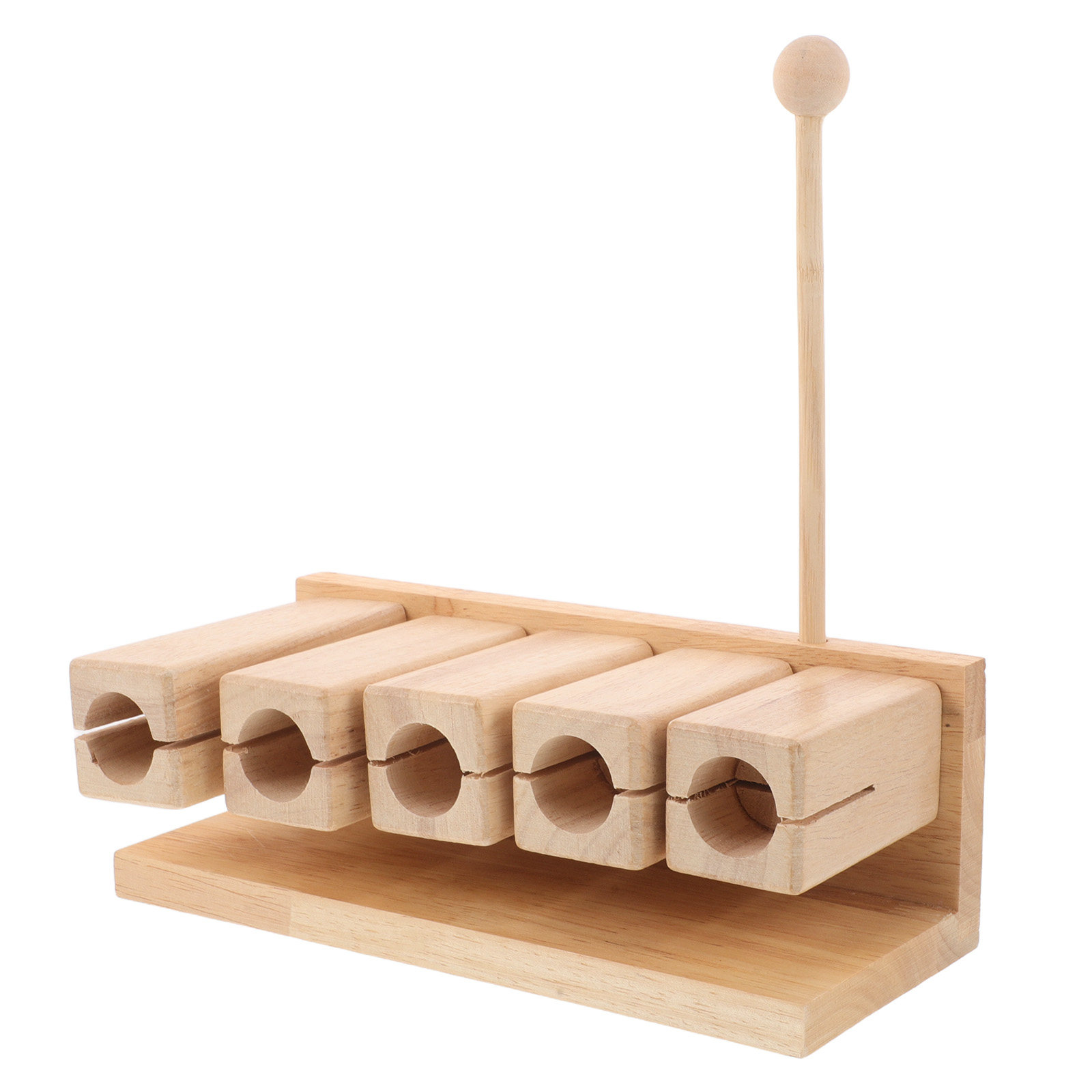 Musical Instrument Family - Holz-Schlaginstrument, 5-Ton-Schallblock mit natürlichem Klang für